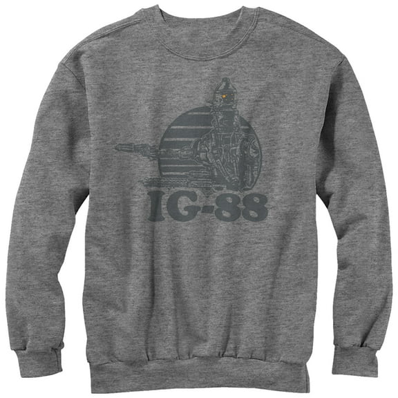 Men's Star Wars IG-88 Sweatshirt Athletic Heather Medium