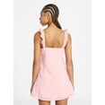 thumbnail image 3 of No Boundaries Ruffle Strap Mini Dress, Women's XXS-XXL, 3 of 5