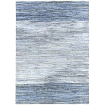 BoutiqueRugs Armona Handmade Blue Striped Area Rug - Navy, Blue - 5' x 8'