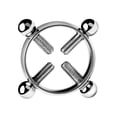 thumbnail image 4 of SIfdSeng Stainless Steel Zircon Jewelry Nipple Rings Non Piercing Clamp on for And, 4 of 4