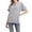 A-Grey1328, variant on Bibifish Womens Half Zip Hoodies Batwing Short Sleeve Hooded Sweatshirts Kangaroo Pocket Pullover DDaily Wear Tops