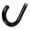 PU Black, variant on amagogo Umbrella J Handle Creative 10mm Easy to Install Stick Umbrella J Hook Handle PP Black
