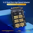 thumbnail image 2 of MAIWO U.2/ Double Disque Grande Vitesse Adapter M.2 Double Interface Protocol à U.2 Interface SATA/NVMe 32Gbps Trois Tailles 2242/2260/2280, 2 of 5