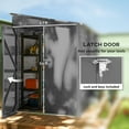 thumbnail image 5 of Outsunny 4.6' x 9' Metal Outdoor Storage Shed, Garden Utility Tool House with Double Lockable Doors for Backyard, Patio, Lawn, Garage, Dark Gray, 5 of 9