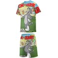 thumbnail image 3 of Tom And Jerry Boys Girls Short Sleeve Mesh T-Shirt And Shorts Outfit Set Summer Clothes Set for Kids, 3 of 8