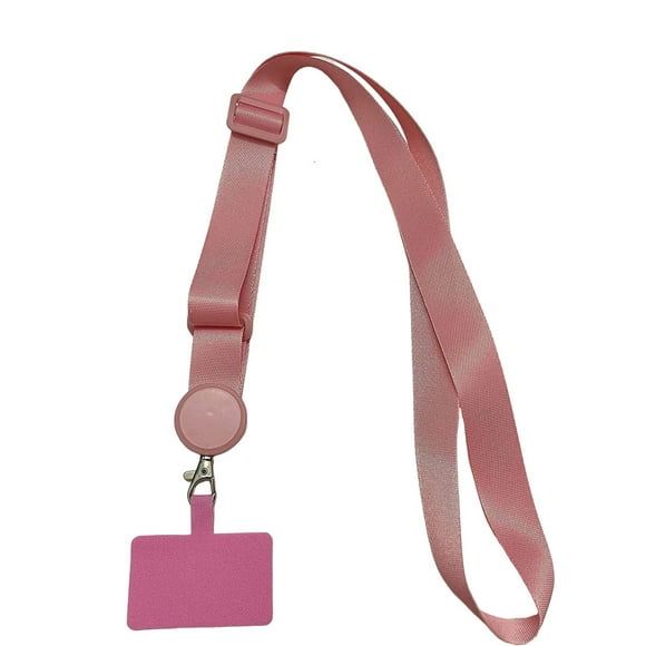 Methold Cordones universales para teléfono, parche cruzado para viajar, senderismo, portátil, desmontable, para colgar en el cuello, correa Teléfono y Comunicación Rosado