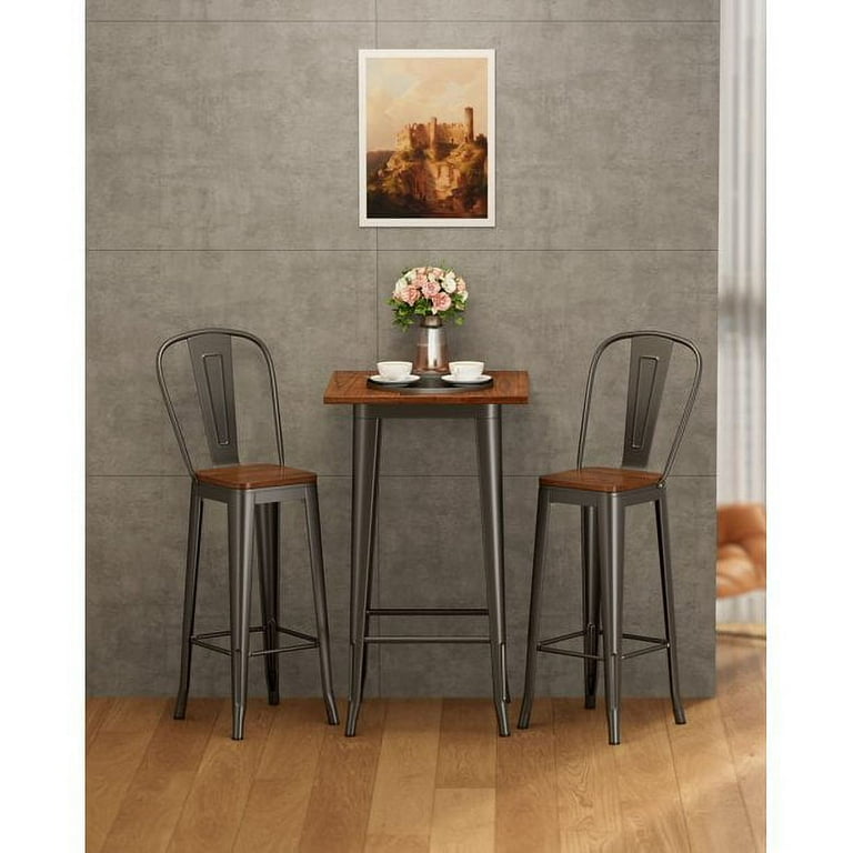 Pub table chairs on sale with backs