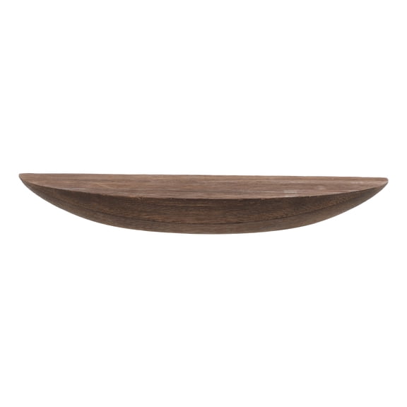 BESTYASH Dark Brown Small Wooden Floating Wall Shelf Storage Rack for Kitchen, Bedroom, Living Room Organization