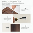 thumbnail image 2 of Noble House 64.4" Wood Headboard Only, Queen Size, Modern Farmhouse, Wall Mounted Fluted Panel, Walnut Brown, 2 of 9