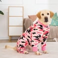 thumbnail image 4 of Harikaji Large Dog Sweater Coat, Large Dog Recovery Suit, Anti-Shedding Dog Pajamas Pjs, After Surgery Dog Onesie for Medium Large Dog Pink Camouflage 26#, 4 of 7