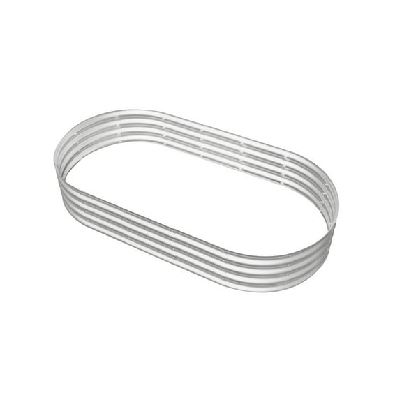 6x3ft Galvanized Raised Garden Bed Kit - 1ft Tall Heavy-Duty Planter Box for Vegetables & Flowers