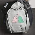 thumbnail image 3 of Sudadera de Moda Gibobby Casual con Capucha Estampado de Dinosaurio Verde XXL, 3 of 5