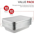 thumbnail image 4 of Aluminum Pans with Lids 21x13 Disposable Roasting Pans with Covers, 4 of 5