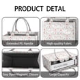 thumbnail image 4 of Large Capacity Tote Bag,Floral Princess Unicorn Pattern Handbag Fashion Luxury Tote Bag,15.7"x13"x 5.1" Inches,Laptop Compatible, 4 of 6