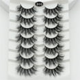 thumbnail image 2 of Tkrady Lashes Natural Look Lashes Fluffy Wispy Eyelashes Short Natural False Lashes Cat Eye 6D Volume Strip Lashes Pack 7 Pairs-F, 2 of 5