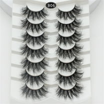 Soft False Eyelashes 5 Pairs 3D 6D Volume Lashes Packs for Enhanced Natural