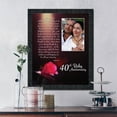thumbnail image 5 of 40th Anniversary Gifts for Parents, Ruby 40th Anniversary Decorations for Party, 40th Anniversary Frame, Ruby Gifts, 40 Year Anniversary Gift for Wife, Ruby Wedding Anniversary Picture Frames, 5021CH, 5 of 5