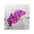 thumbnail image 3 of Dragonus 8 Head Artificial Butterfly Orchid Silk Flower Bouquet Phalaenopsis Home Wedding Decor, 3 of 4
