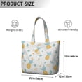 thumbnail image 2 of Weekender Bag with Golden Pineapple Exotic Tropical Prints Large Capacity Travel Tote Bag Lightweight with Adjustable Strap Multiple Pockets for Daily Use, 2 of 5