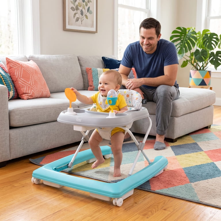 Baby Trend Smart Steps Activity Walker with STEM Toys, Snack Tray, Space Walk photo 5