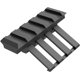 thumbnail image 4 of Soportes de riel descentrados, 3 4 5 ranuras Adaptador de perfil bajo de aluminio de montaje de riel en ángulo descentrado de 45 grados para óptica de mira láser de linterna, 4 of 5