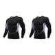 thumbnail image 2 of Jumpingount Ropa interior térmica para hombre, medias elásticas deportivas de secado rápido, camisetas de manga larga para esquiar y correr, Estilo de malla, XXXL 2piezas, 2 of 6