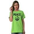 thumbnail image 4 of Hippie Peace Sign Make Love Not War Men's Graphic T Shirt Tees Brisco Brands 4X, 4 of 6