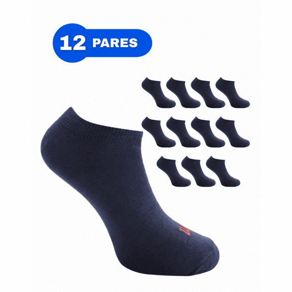 Wilson Tin Escolar para Niño, Talla Grande, Color Marino, 12 Pares