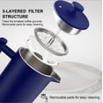 thumbnail image 4 of Cafetera French Press Secura de acero inoxidable de doble pared, 1 litro, 4 of 7