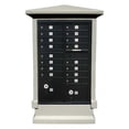 thumbnail image 2 of QualArc EVMC-SHRT-BT 70 x 42 x 30 in. Estateview Stucco Cluster Box Unit Mailbox Center Column with Short Pedestal, Burnt Tuscan, 2 of 3