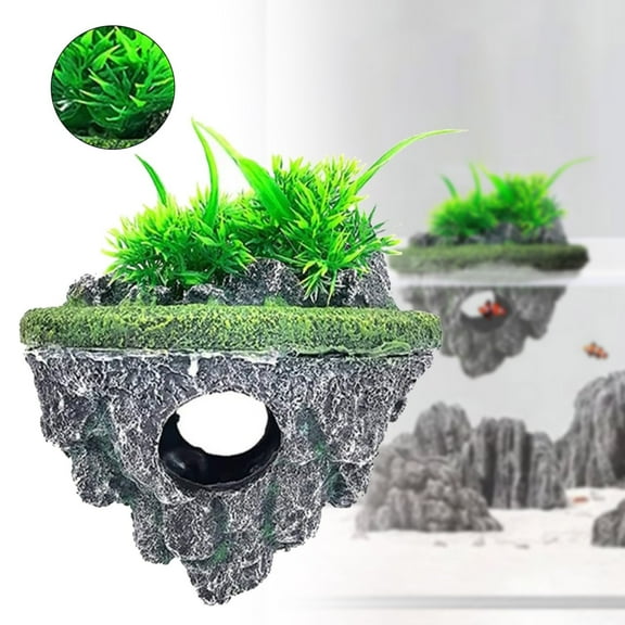 Clearance Desktop Ornament under $10,Tank Artificial Stone Decoration Aquarium Stone Ornament Creative Floating Stones Simulation Accessories For Terrarium Miniature Garden Marine Aquarium