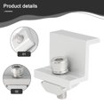 thumbnail image 2 of Solar End Clamp Adjustable Solar Panel Bracket Clamp Wide Photovoltaic Support, 2 of 12