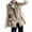 Khaki, variant on IROINNID Women's Puffer Vest Solid Color Sleeveless Warm Pocket Vest Coat Short Jacket Winter Stand-up Button Outerwear, White