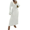 thumbnail image 1 of Bellella Pull-Over pour Femmes Robe Pull à Manches Longues Maxi Chunky Femmes Blanc m, 1 of 5