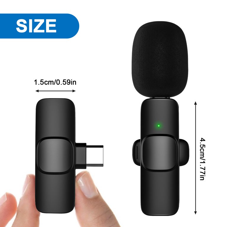 PoP voice Microphone Professional for iPhone Lavalier Lapel Omnidirectional  Microphone for iPad, iPod, Condenser Mic for iPhone Audio & Video