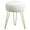 Beige, variant on Vanity Stool, White Vanity Stools for Makeup Room, Round Ottoman Foot Stool, Velvet Footrest Vanity Chair for Bathroom Vanity, Bedroom, Living Room, Entryway, Offices