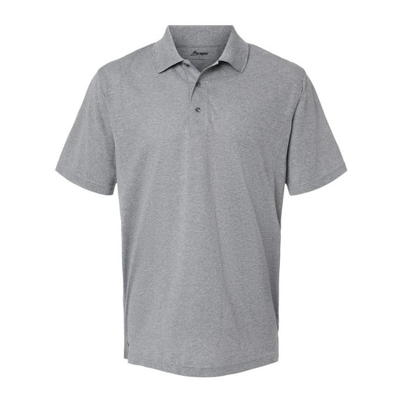 Saratoga Performance Mini Mesh Polo, 2XL, Heather Grey