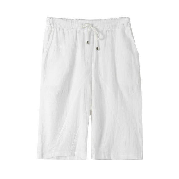 WEAIXIMIUNG Walls Insulated Overalls for Men Male Men's Shorts Tropical Printed Elastic Waist Beach Pants Summer