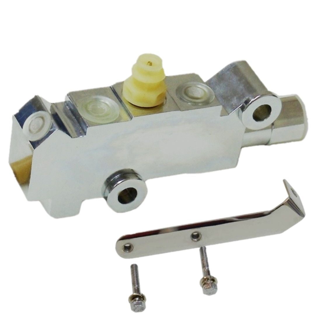 Chrome Proportioning Valve Bracket to Master Cylinder Left Mount GM