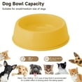 thumbnail image 6 of Btomtd Thickened Plastic Pet Bowls for Indoor Use, Non-Slip Dog Bowls and Cat Bowls, Non-Spill Food and Water Dishes for Pet Daily Meals, Yellow, 6 of 6