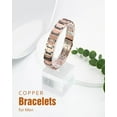 thumbnail image 6 of (Contains size adjuster) Pure Copper Bracelet for Men, Upgraded Magnetic Bracelets for Men with Gauss Magnets, Mens Pure Copper Bracelet, 6 of 8