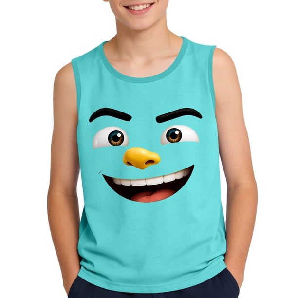 Niños Pequeños Camisola sin Mangas Gradiente Impresión Tela Suave para Niños 3-15 Años, Desgaste Casual, Pageant, Fiesta, Fotografía, Hogar Y Ocasiones de Vacaciones