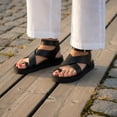 thumbnail image 5 of Cushionaire Entry Womens Ankle Wrap Molded Footbed Sandal with Adjustable Strap | Non-Slip Outsole | Womens Platform Sandals | Comfortable Summer Shoes | Wide Widths Available, 5 of 16