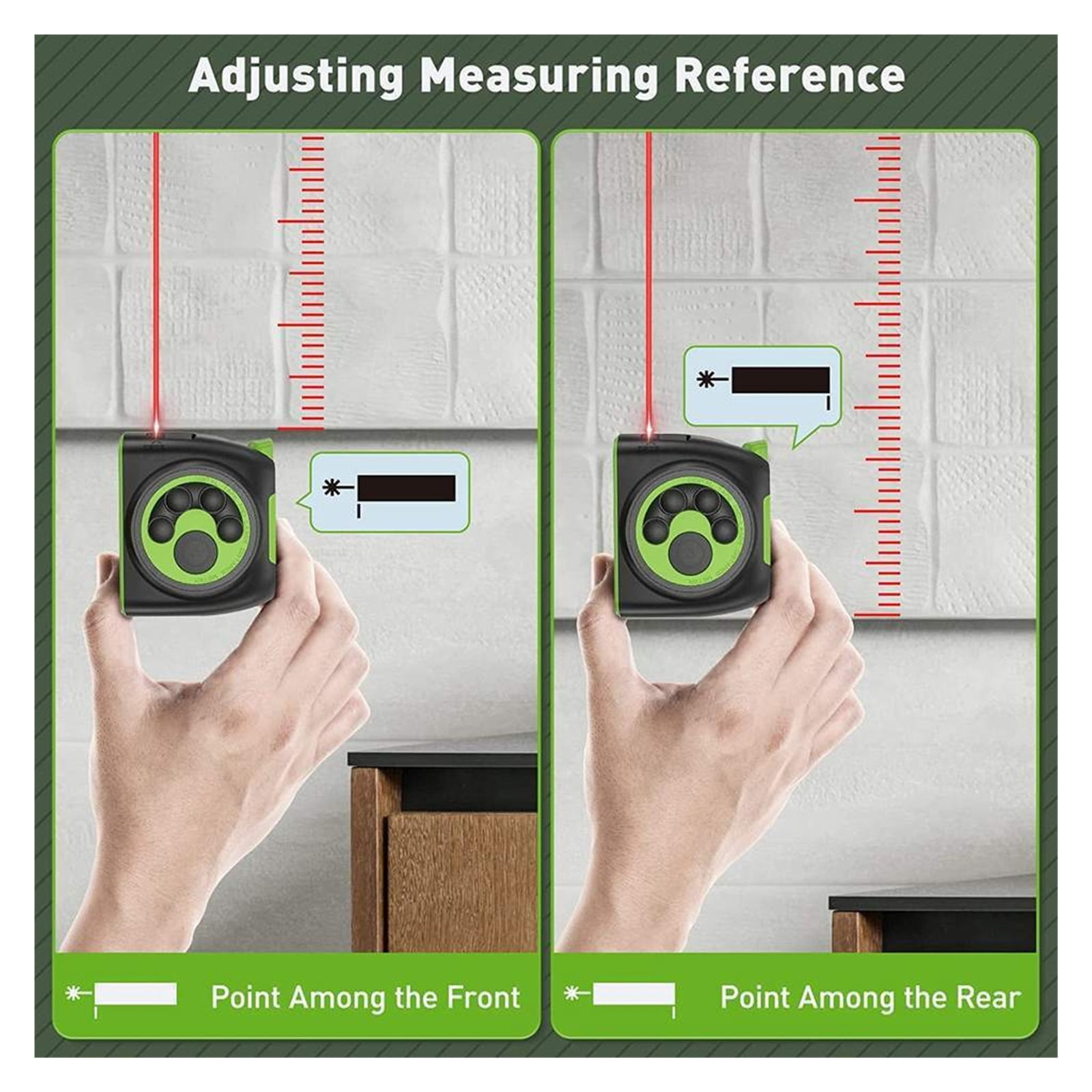 Tape Measure Distance Meter Measuring Digital Ranfinder High Precision With LCD Display ,High Accuracy Position