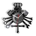 thumbnail image 1 of Personalized Car Repair Tools Wall Clock with LED Lights, Man Garage Wall Sign Decor Gift, Father'S Day Husband US Plug, 1 of 5