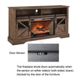 thumbnail image 5 of Mondawe 60 Inch Electric Fireplace Entertainment Center With Door Sensor-Reclaimed Barnwood Color, 5 of 7
