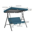 thumbnail image 3 of Ruroz Swing Waterproof Cover Swing Canopy Cover and Garden Chair Outdoor Sunscreen, 3 of 4