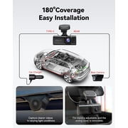 REDTIGER 4K HDR Dash Cam Front and Rear, STARVIS 2 Sensor, Dash Camera with 5.8GHz WiFi GPS, 3.18 Touchscreen, Voice Control, Free 128G Card, WDR, APP Control, 24H Parking Mode