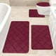 thumbnail image 5 of Fiudx Juego de Alfombras de Baño de Espuma, Suave Terciopelo Polar con Reverso Antideslizante, Muy Absorbentes, Lavables a Máquina, Juego de 4 Alfombras de Baño, Diseño Moderno, Multiusos, 40 X 60 Cm, 5 of 6