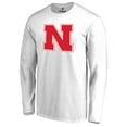 thumbnail image 2 of Men's White Nebraska Huskers Primary Logo Long Sleeve T-Shirt, 2 of 3